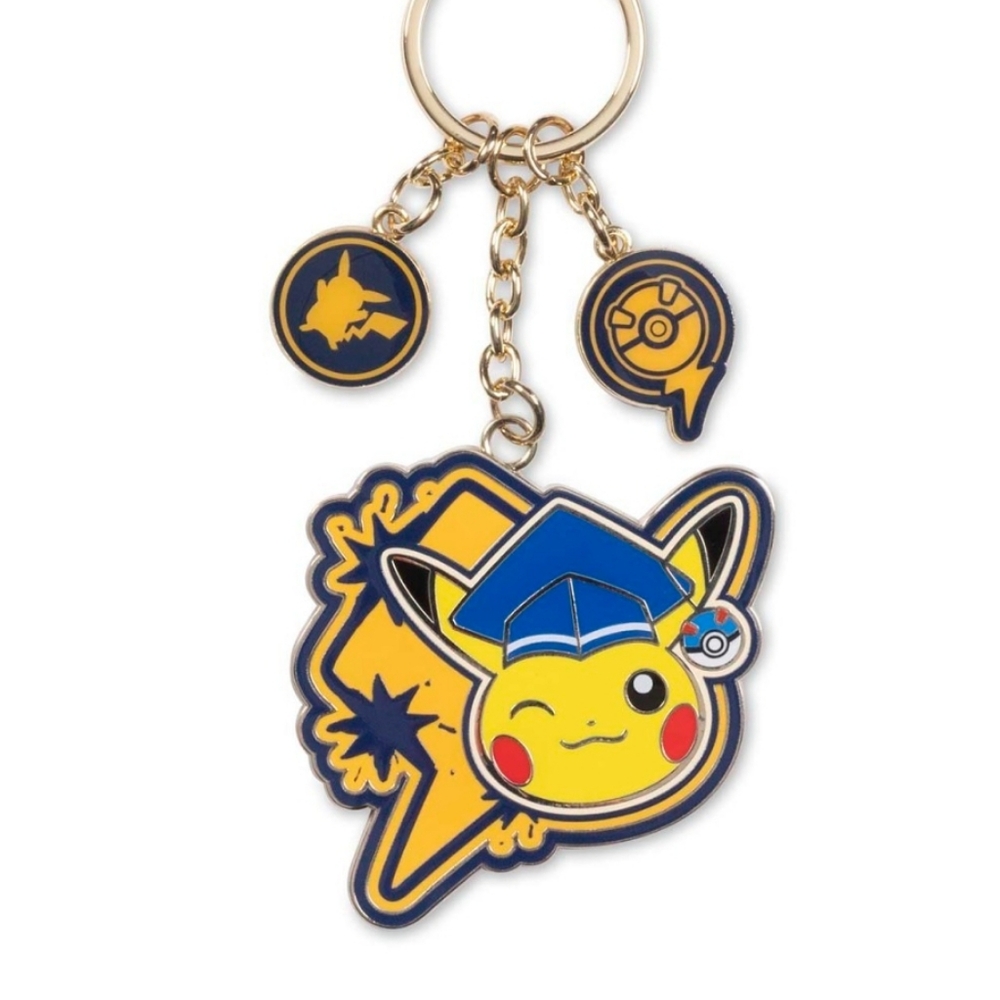 Pikachu Graduation Keychain Charm - Picture 4 of 4